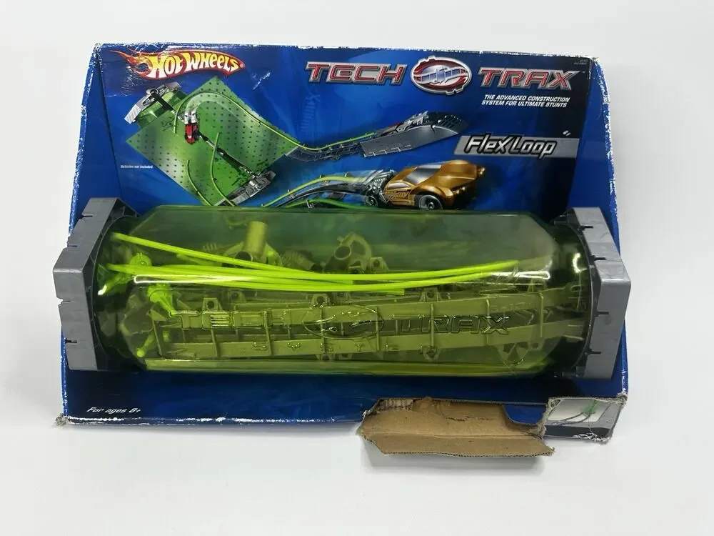 Hot Wheels Tech Trax System Power Swing Stunt Flex Loop Travel To Go Case Read